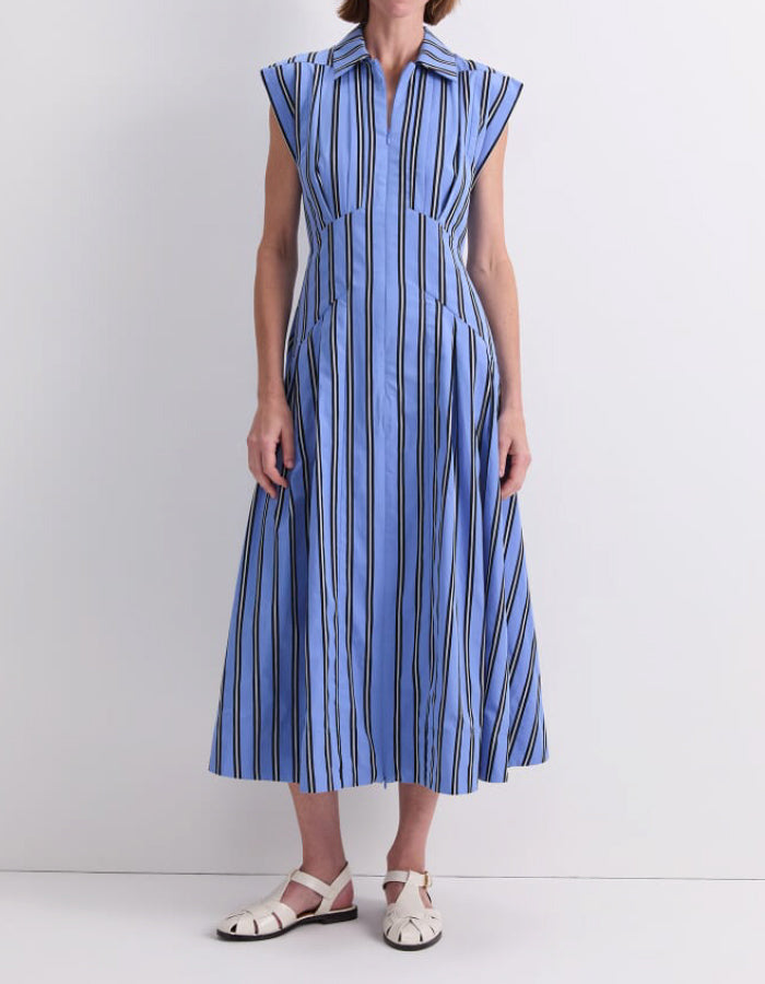 Blue Striped Dress