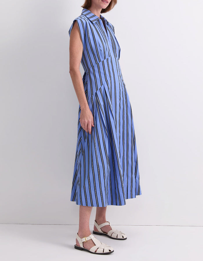 Blue Striped Dress