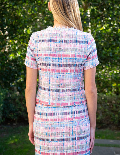 Multicolor Tweed Dress