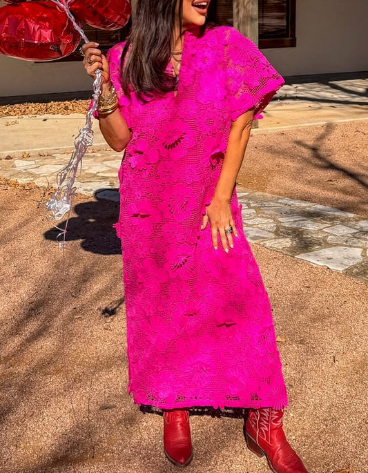 Elegant Embroidered Maxi Dress