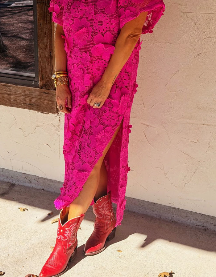 Elegant Embroidered Maxi Dress