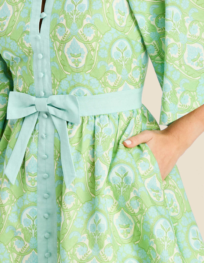 Green Casual Mini Dress