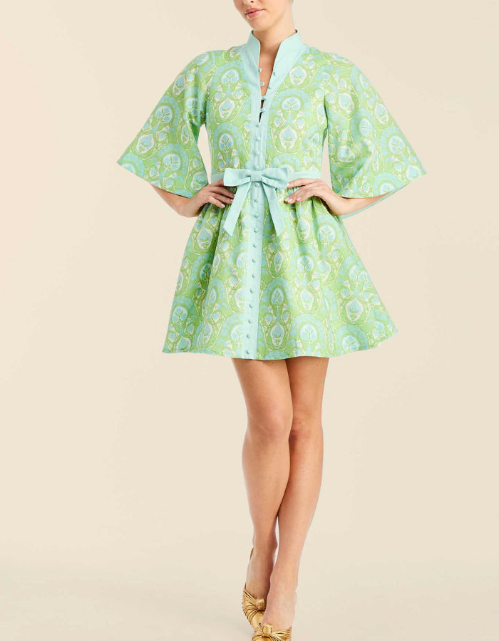 Green Casual Mini Dress