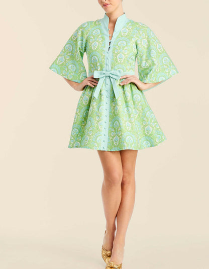 Green Casual Mini Dress