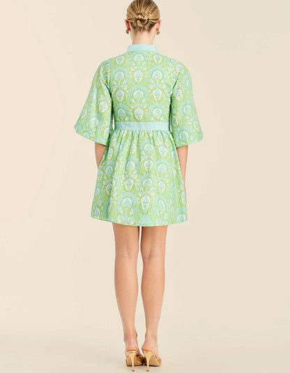 Green Casual Mini Dress