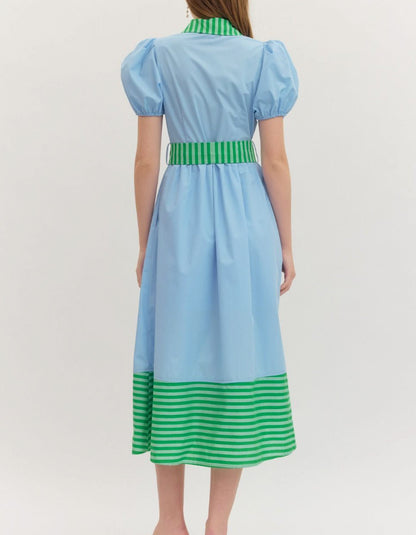 Solid and Stripe Midi Dress