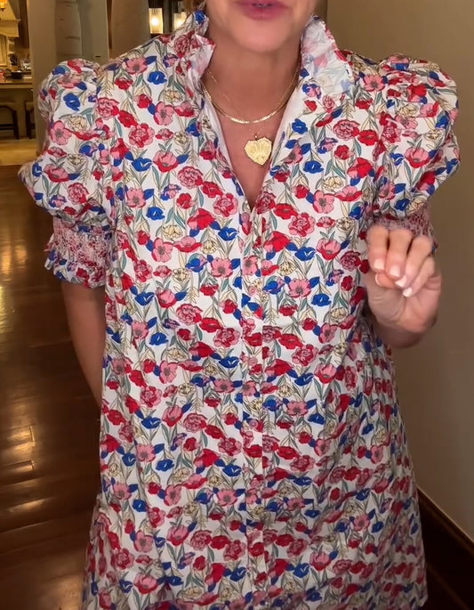 Vintage V-Neck Dress