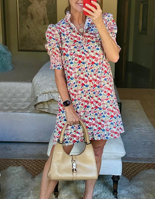 Vintage V-Neck Dress