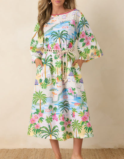 Beach Print Dress