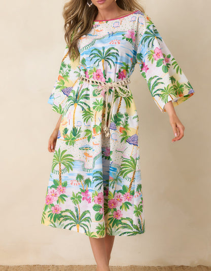 Beach Print Dress