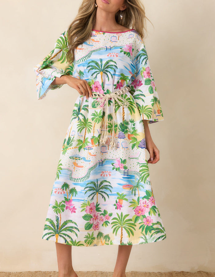 Beach Print Dress
