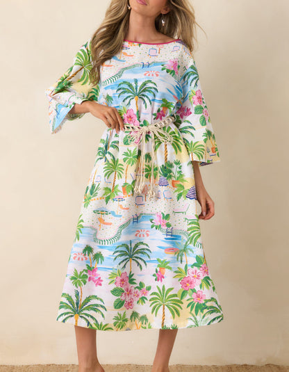 Beach Print Dress