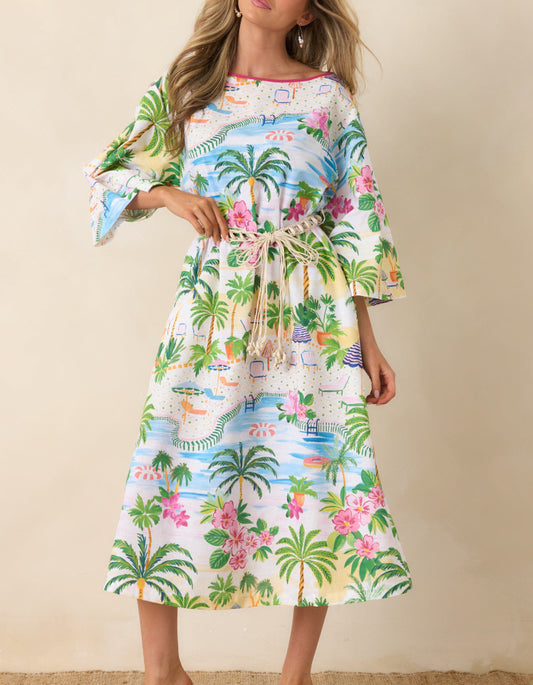 Beach Print Dress