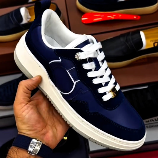 Blue Flat Casual Shoes