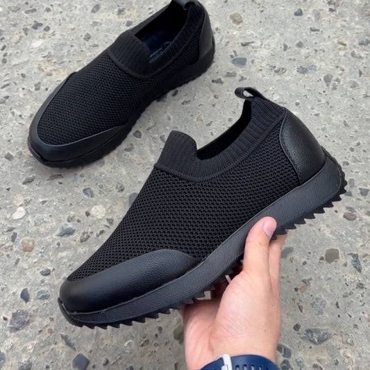 Black Breathable Sneakers