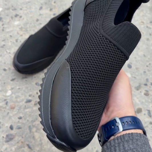 Black Breathable Sneakers
