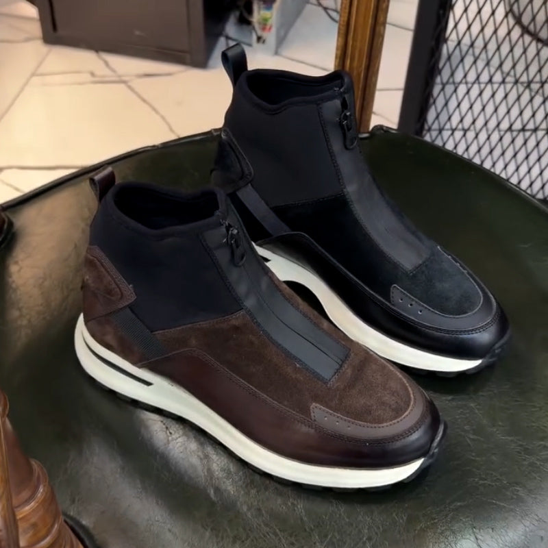 Front Zipper Sport Shoes