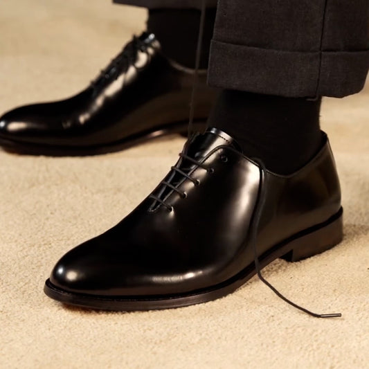 Italy Black Business Shoes
