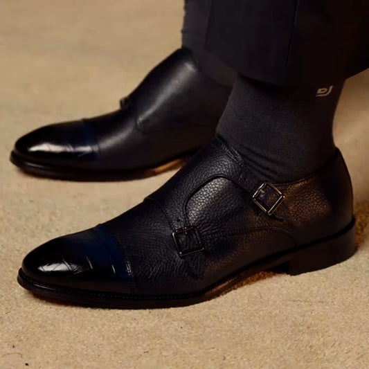 Buckle Leather Shoes