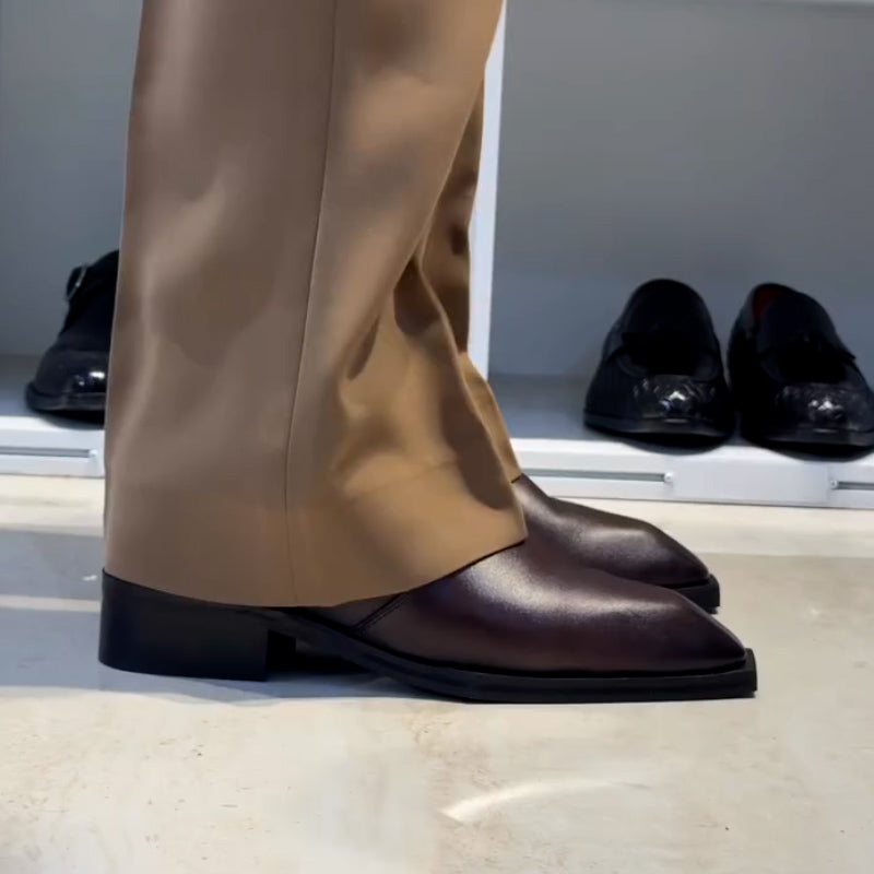 Leather Comfy Short Boots