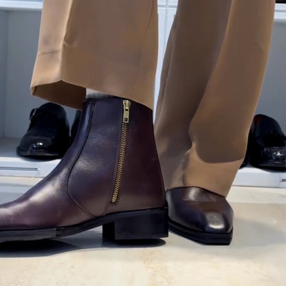 Leather Comfy Short Boots