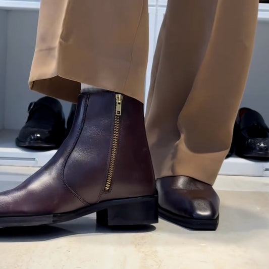 Leather Comfy Short Boots