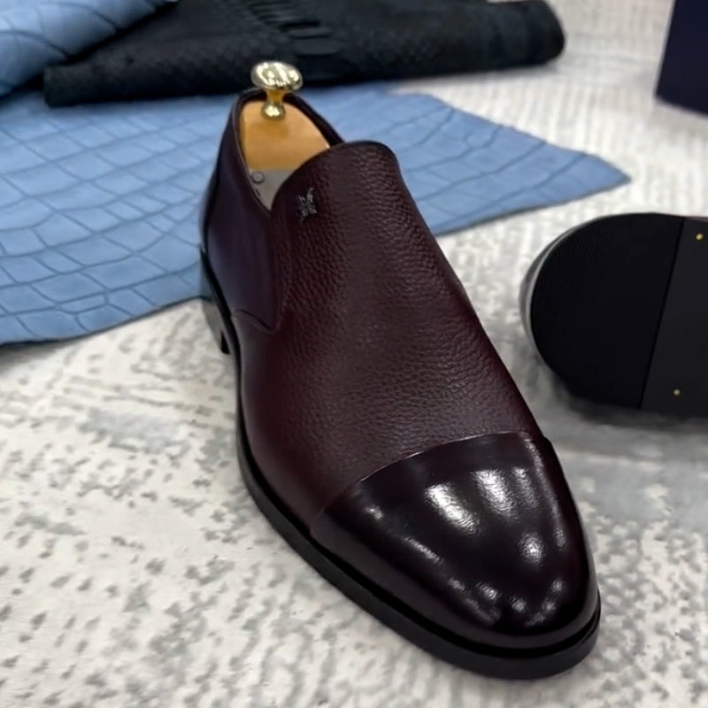 Color-Blocking Flat Shoes