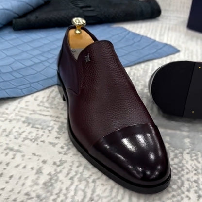 Color-Blocking Flat Shoes