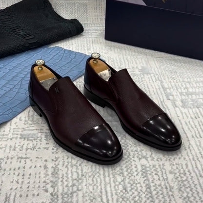 Color-Blocking Flat Shoes