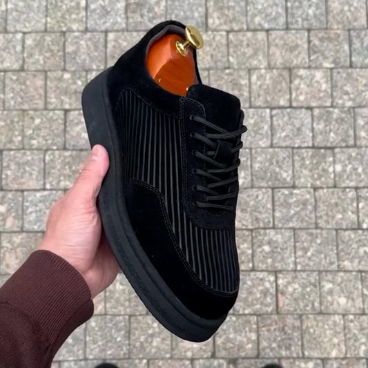 Black Stripe Shoes