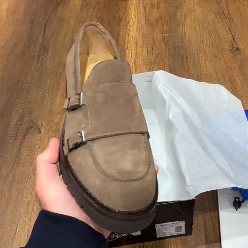 Khaki Suede Casual Shoes