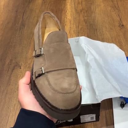 Khaki Suede Casual Shoes