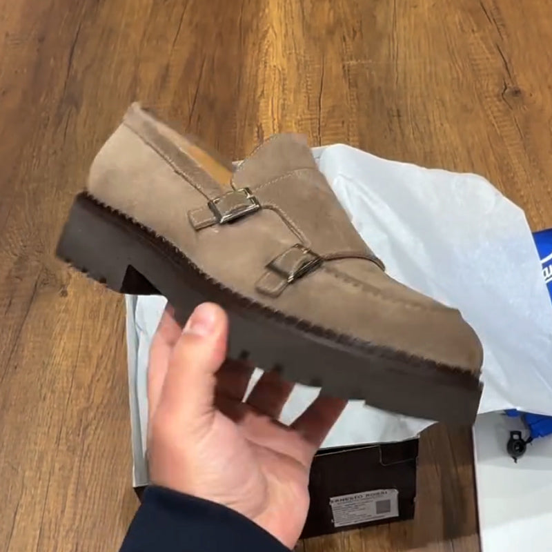 Khaki Suede Casual Shoes