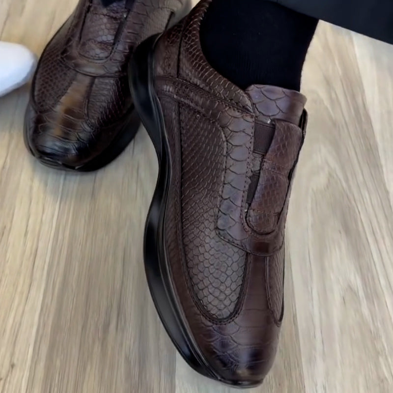 Soft Slip-On Leather Sneakers