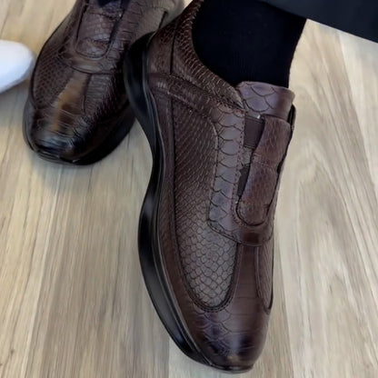 Soft Slip-On Leather Sneakers