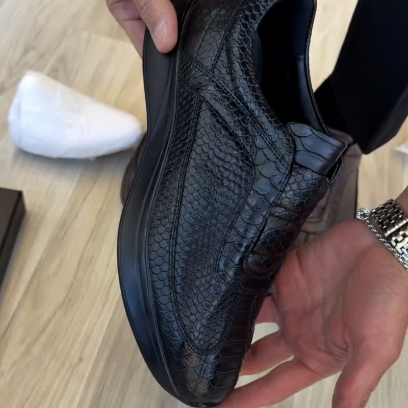 Soft Slip-On Leather Sneakers