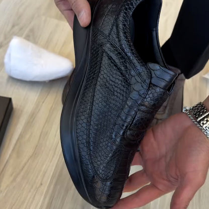 Soft Slip-On Leather Sneakers