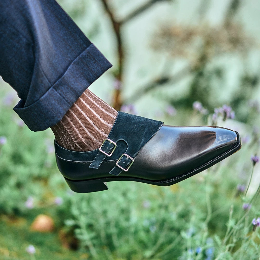 Double Monk Straps Shoes