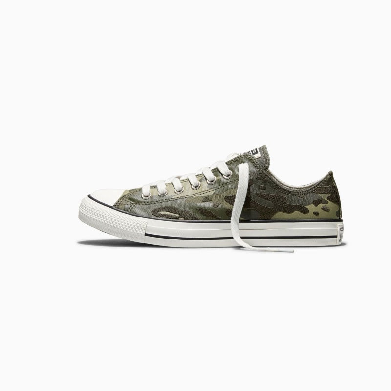 Green Wide Camo Trainers