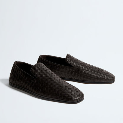 Braided Leather Loafers