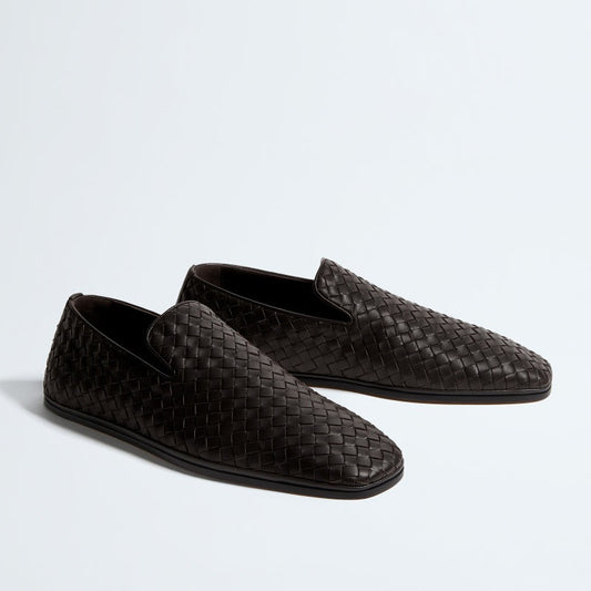 Braided Leather Loafers