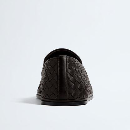 Braided Leather Loafers