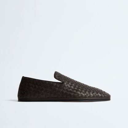 Braided Leather Loafers