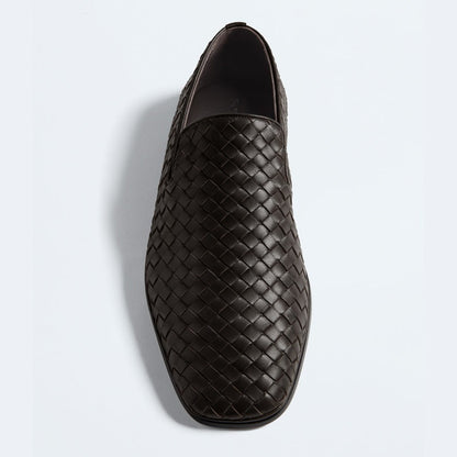 Braided Leather Loafers