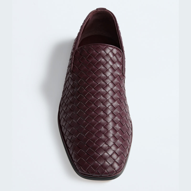 Braided Leather Loafers