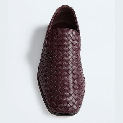 Braided Leather Loafers