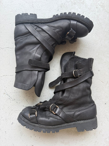 Military Buckle Combat Boot