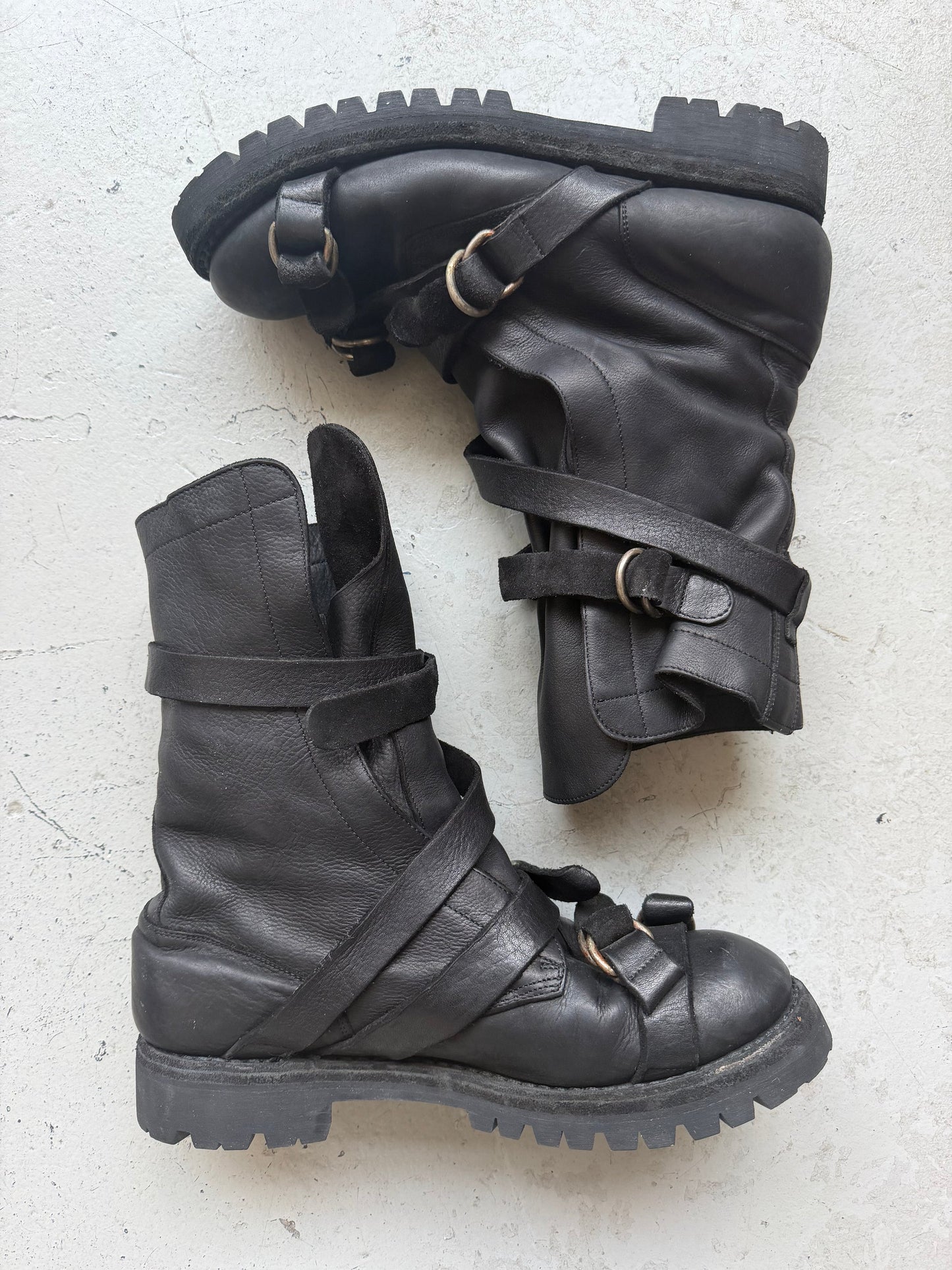 Military Buckle Combat Boot