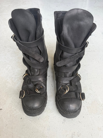 Military Buckle Combat Boot