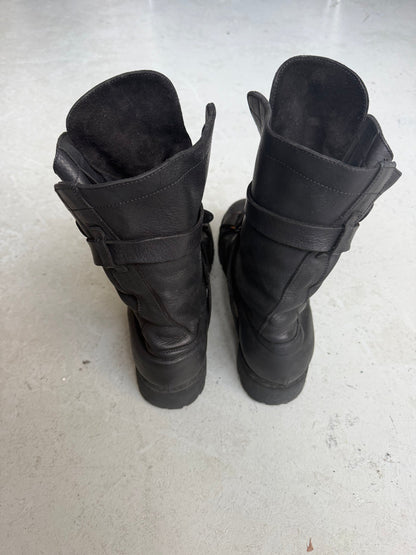 Military Buckle Combat Boot